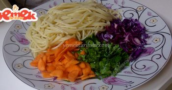sebzeli spagetti tarifi